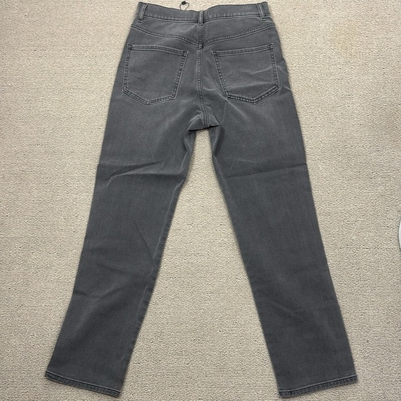 Express Gray Super High Rise Slim Leg Jeans with Beaded Detail- NWT- 6 - Picture 14 of 17